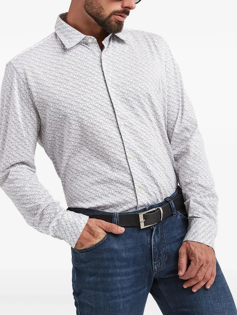 logo-print long-sleeve shirt 5