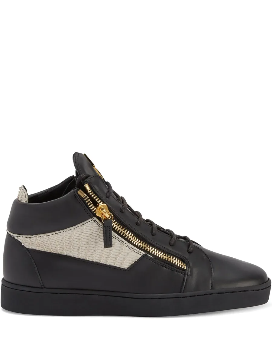 Kriss zip-fastening leather sneakers 2