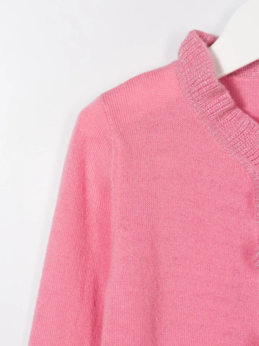 ruffle trimmed cardigan 5