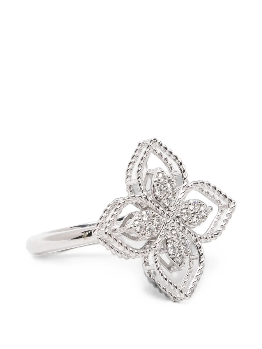 Princess Flower diamond ring 1