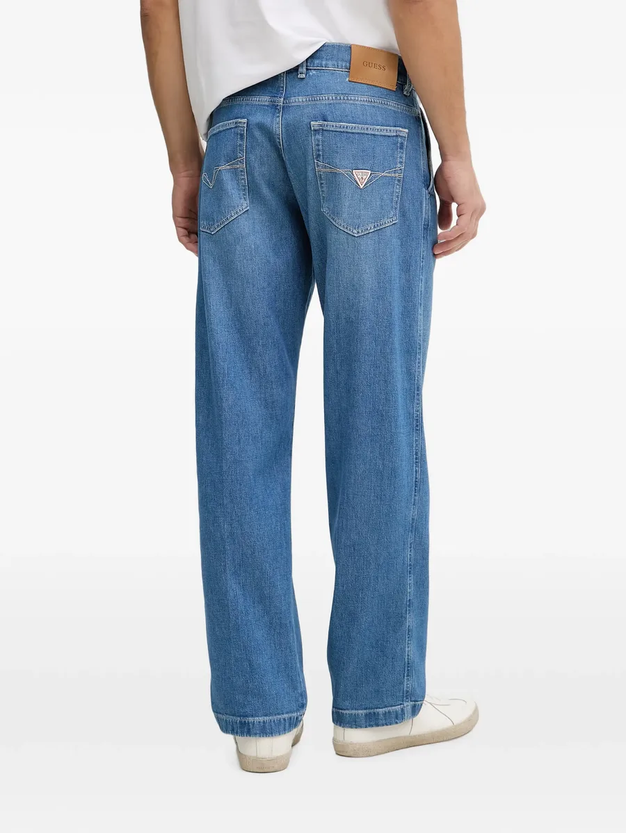 logo-patch straight-leg jeans 5