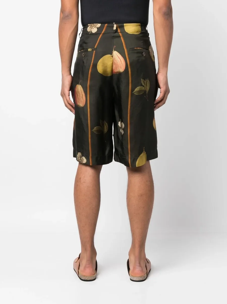 graphic-print mid-rise shorts 7