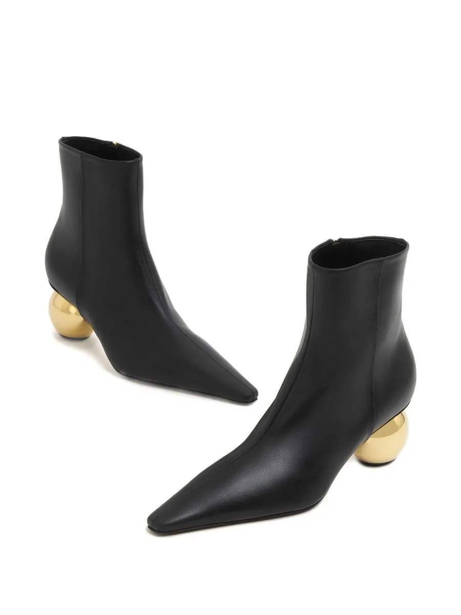 spherical-heel pointed-toe boots 7