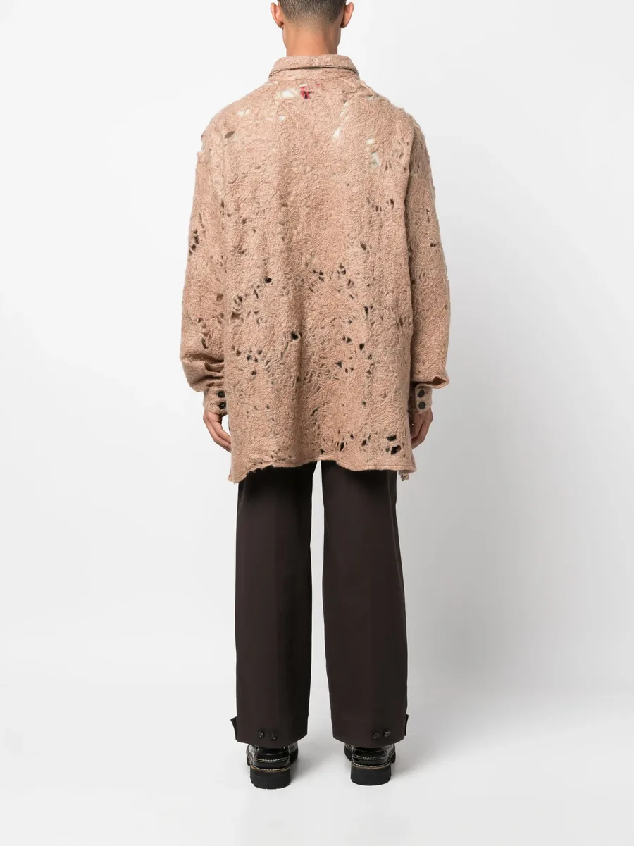 raw-cut finish long-sleeve shirt 7