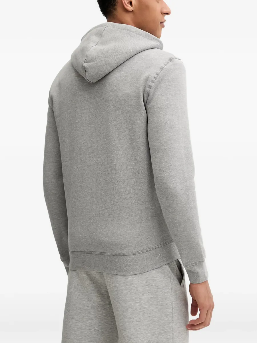 logo-plaque zip-up hoodie 3