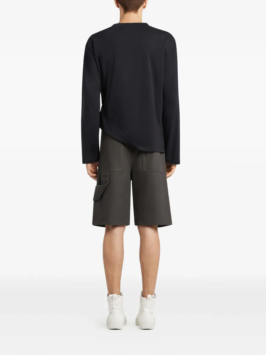 Hammer button-fastening pockets shorts 7