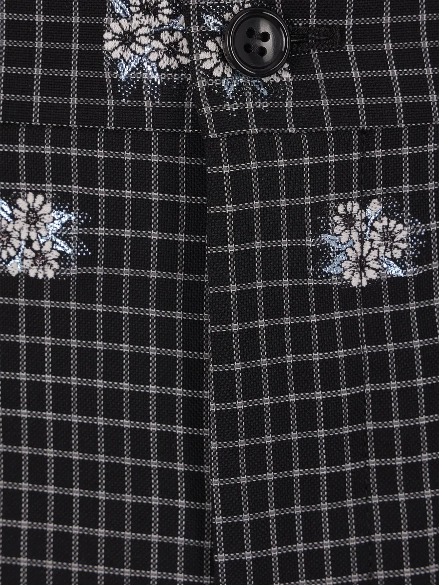check-print shorts 6