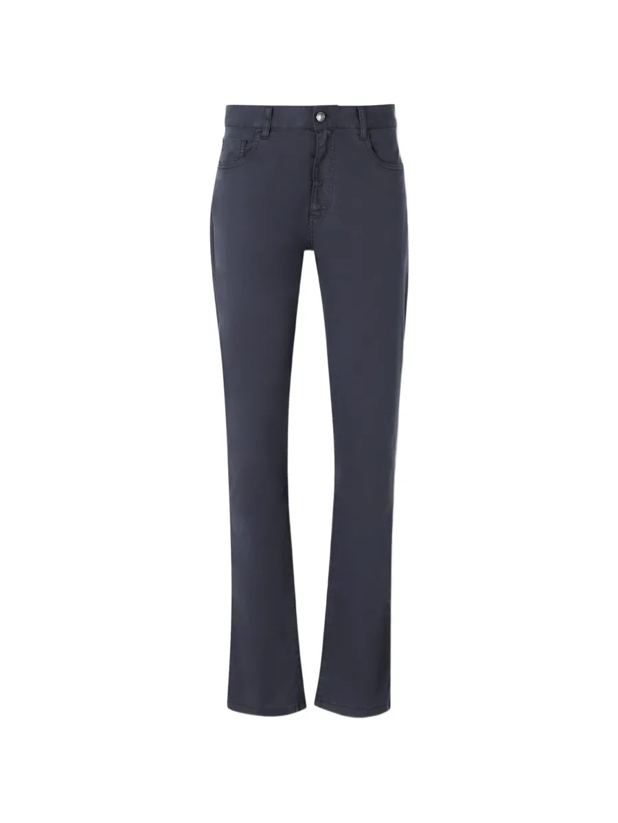 logo-patch five-pocket jeans 1