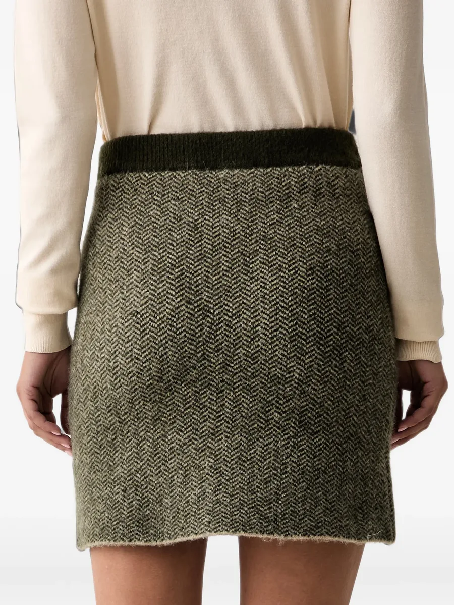 herringbone-knit mini skirt 3