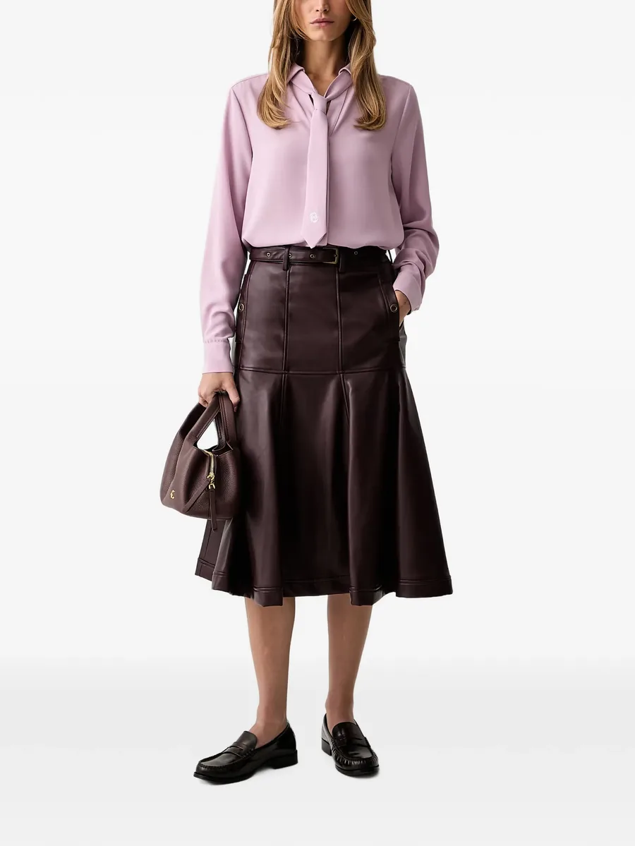 belted panelled skirt 2