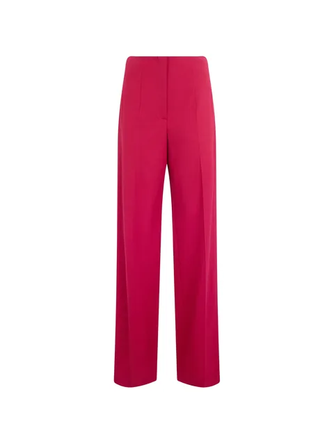 high-waisted wide-leg trousers