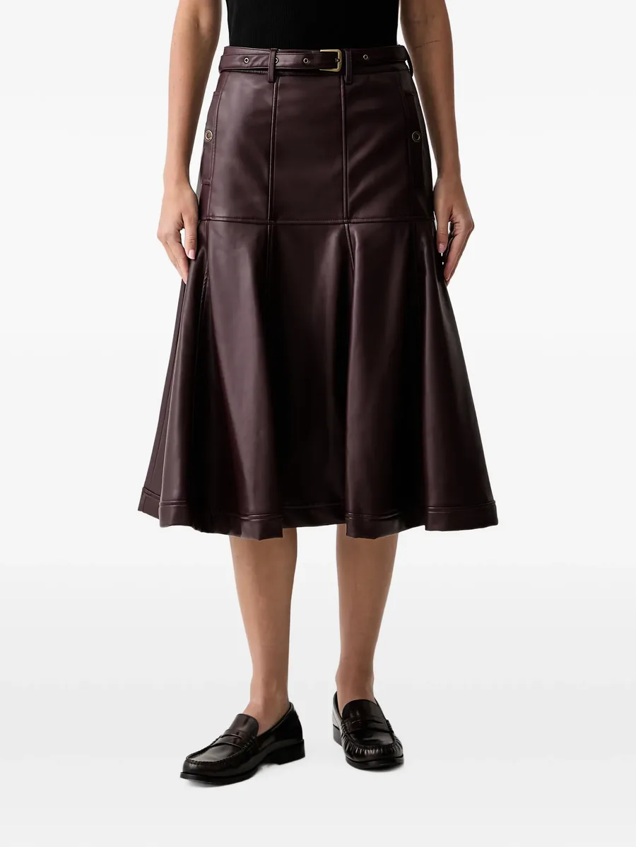 belted panelled skirt 1