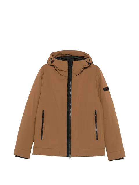 hooded zip-up jacket