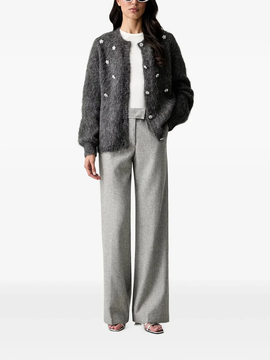 logo-plaque wide-leg trousers 2