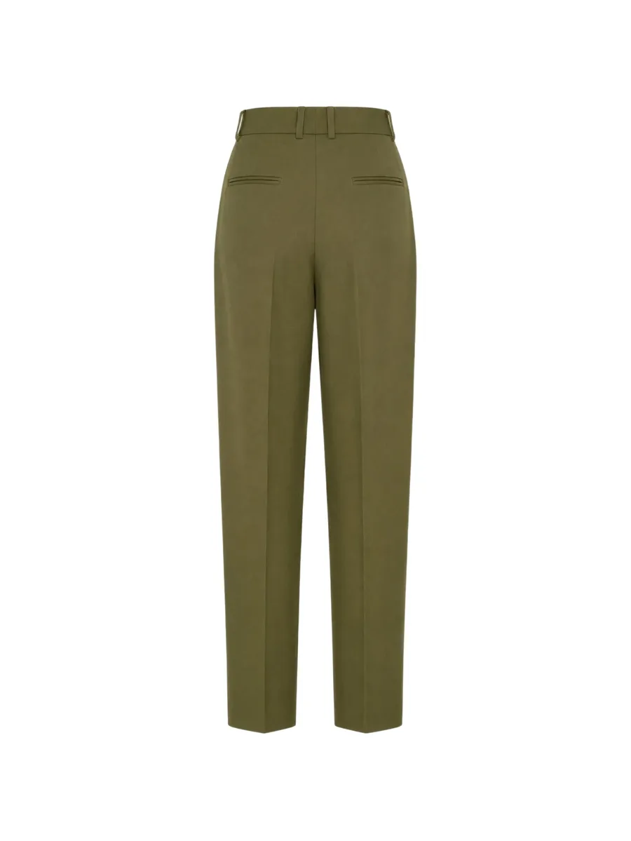 pleated straight-leg trousers 2