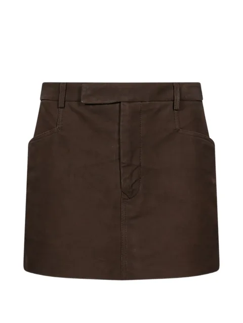 Firbanks belt-loops mini skirt