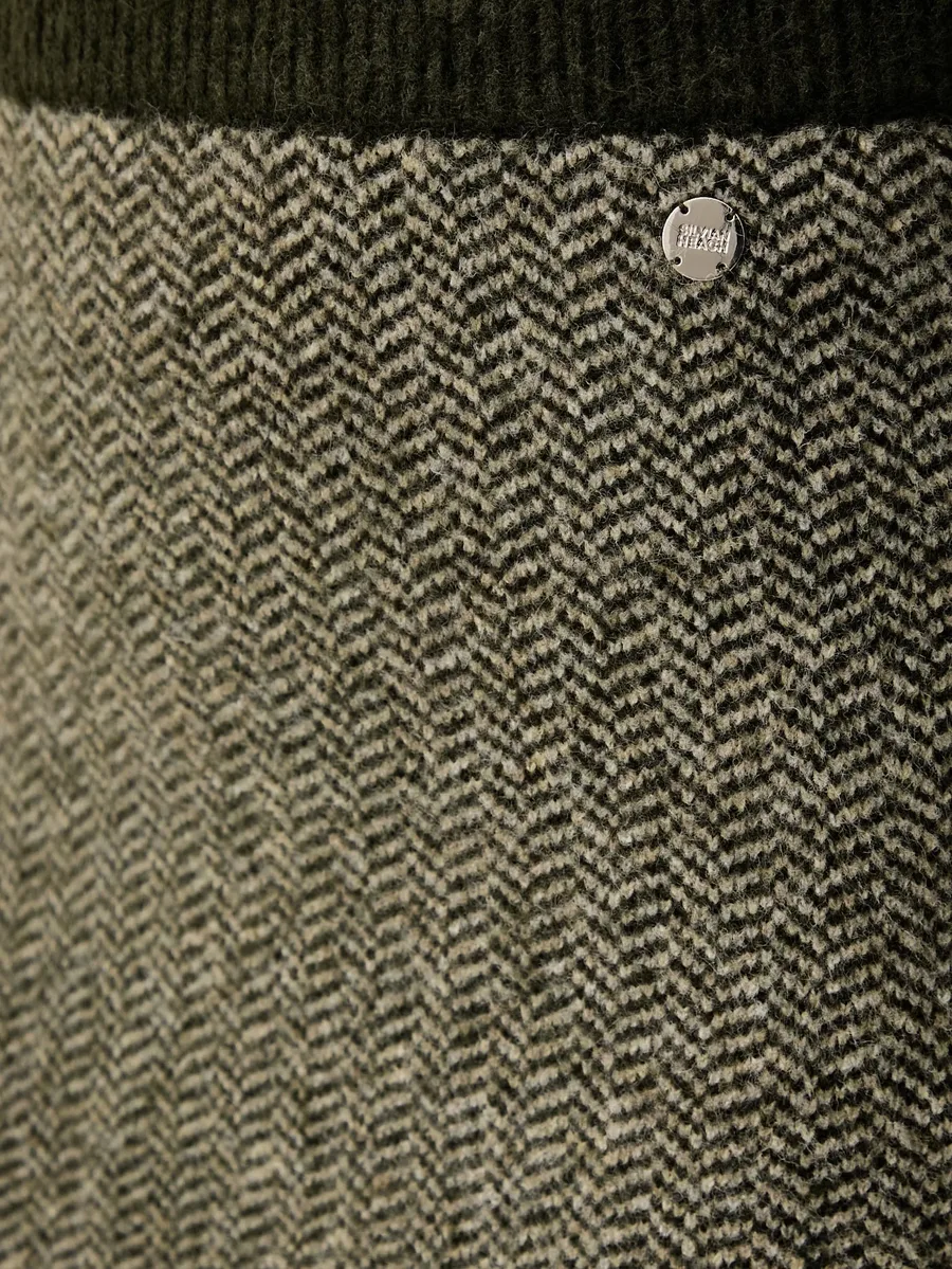 herringbone-knit mini skirt 4