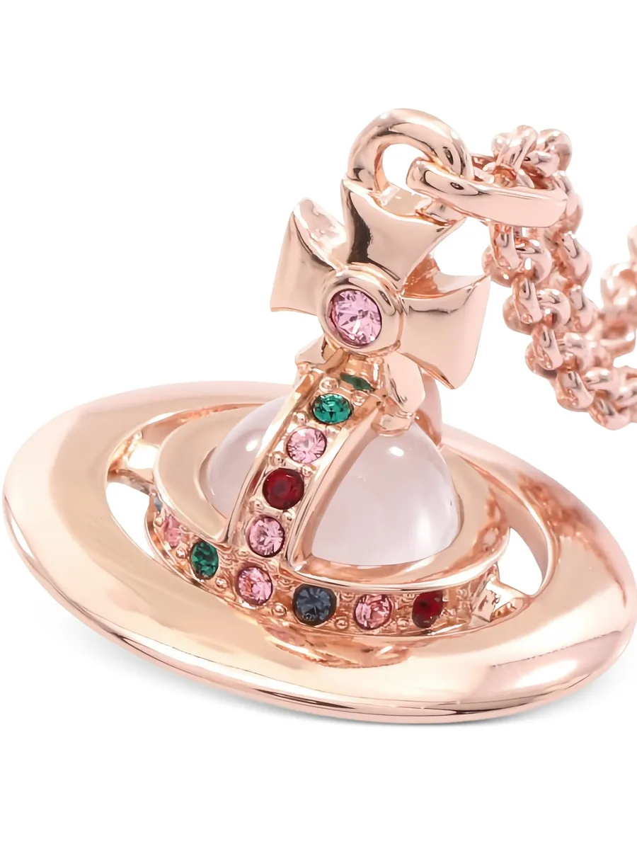 колье New Petite Orb Pendant со стразами 4