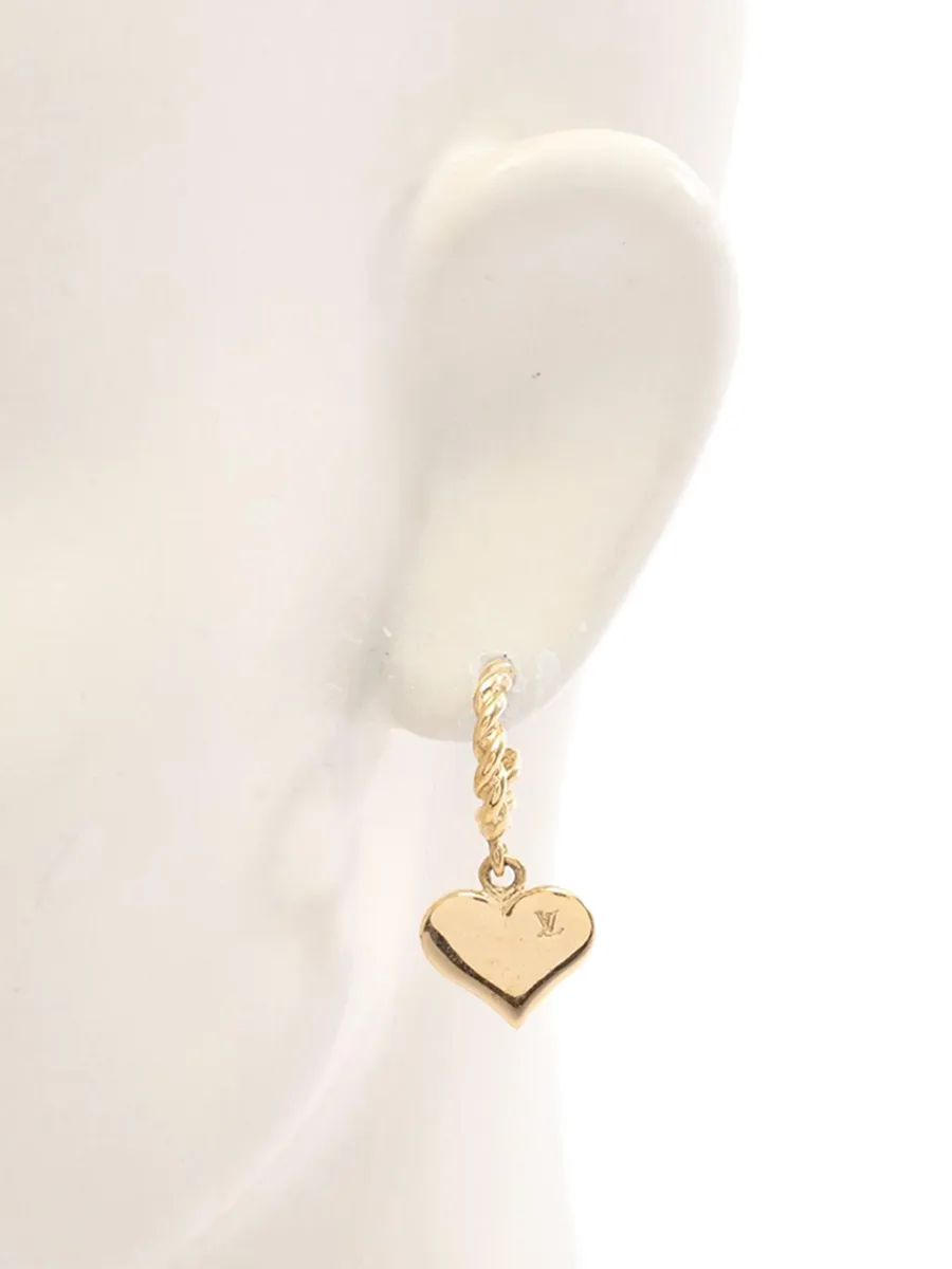 позолоченные серьги Sweet Monogram Push Back (2015-2025 годы) 10