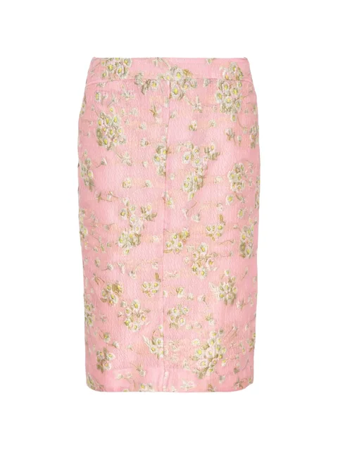 floral midi pencil skirt