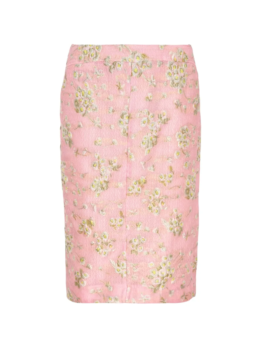 floral midi pencil skirt 1