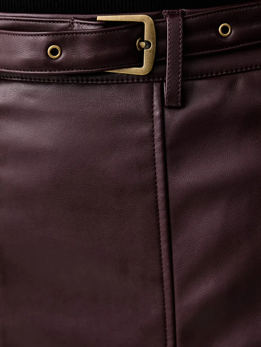 belted panelled skirt 4