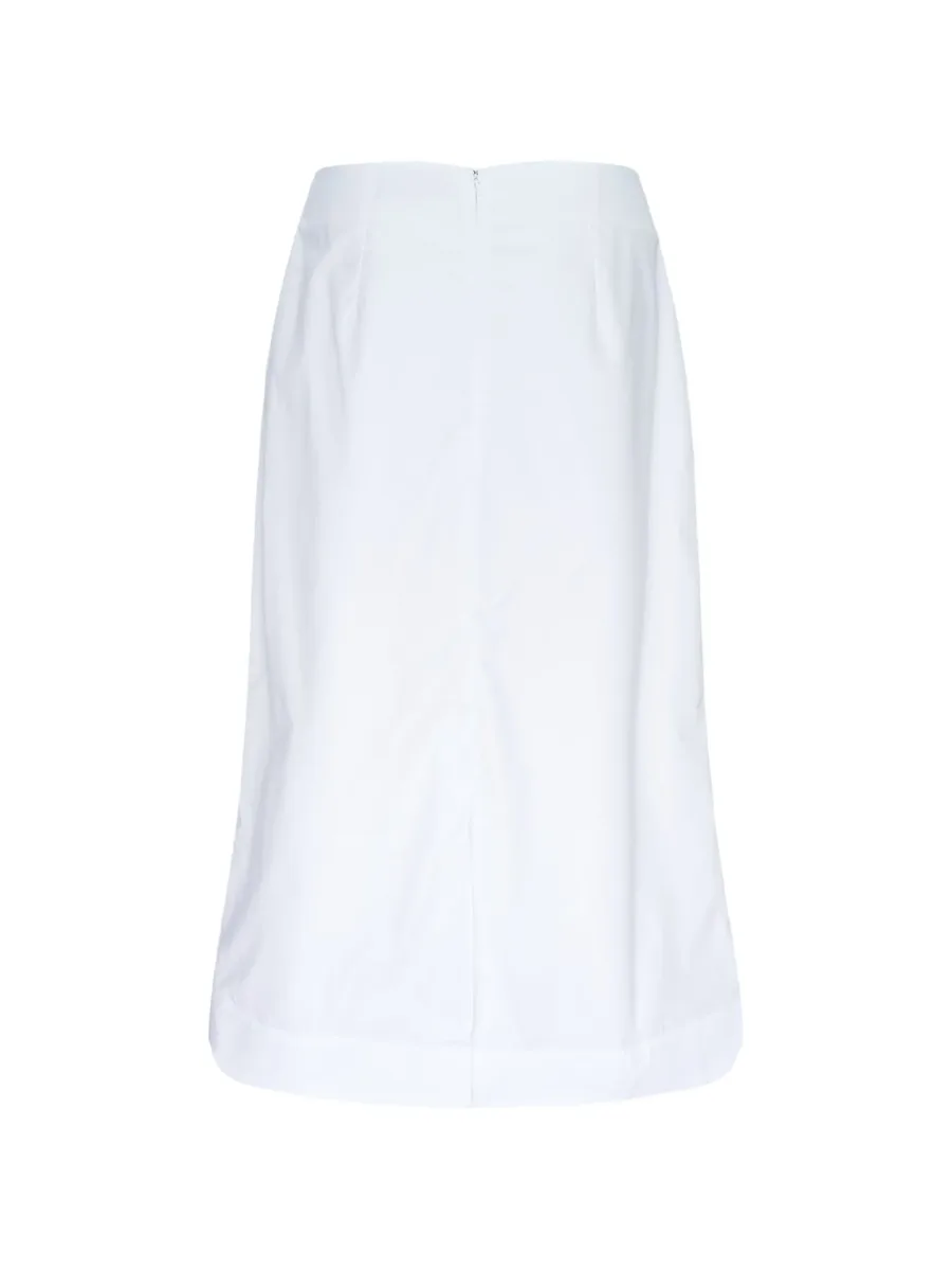 rosette-embellished A-line midi skirt 2