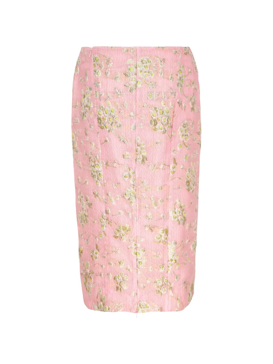 floral midi pencil skirt 2