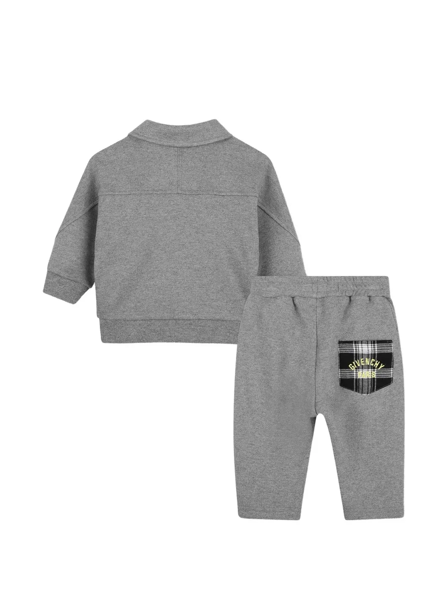plaid-pocket tracksuit 2