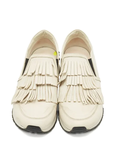 fringe slip-on sneakers