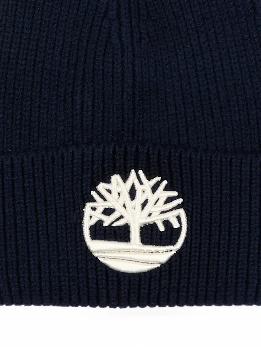 logo-embroidered ribbed-knit beanie hat 3