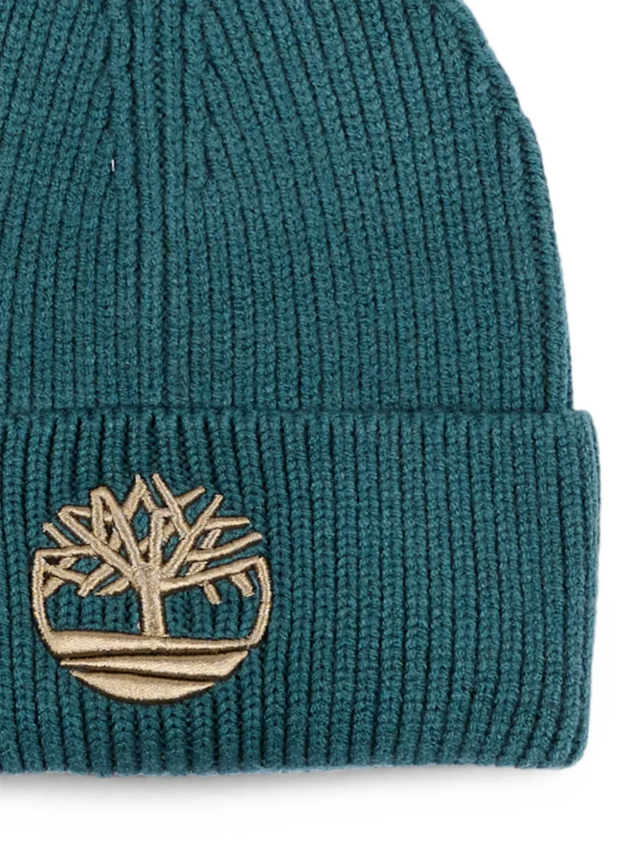 logo-embroidered ribbed-knit beanie hat 3