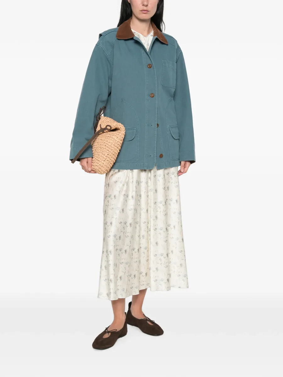 Pascual contrast-collar jacket 2