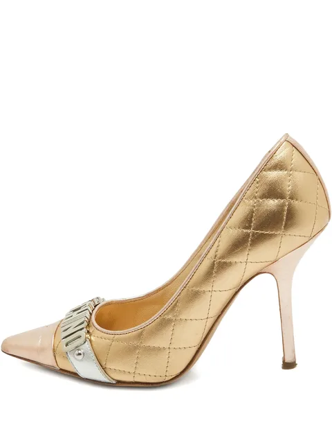 quilted logo pumps