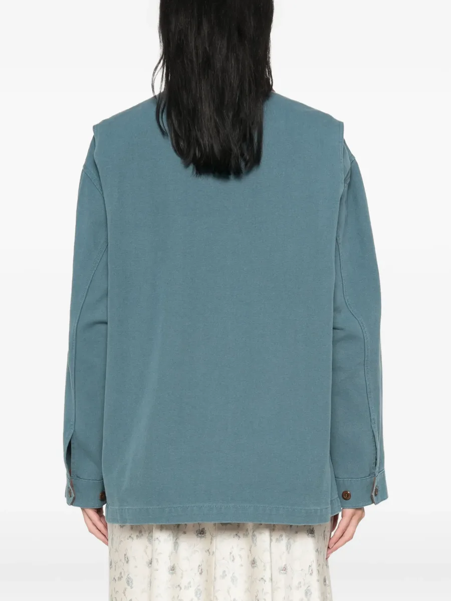 Pascual contrast-collar jacket 4