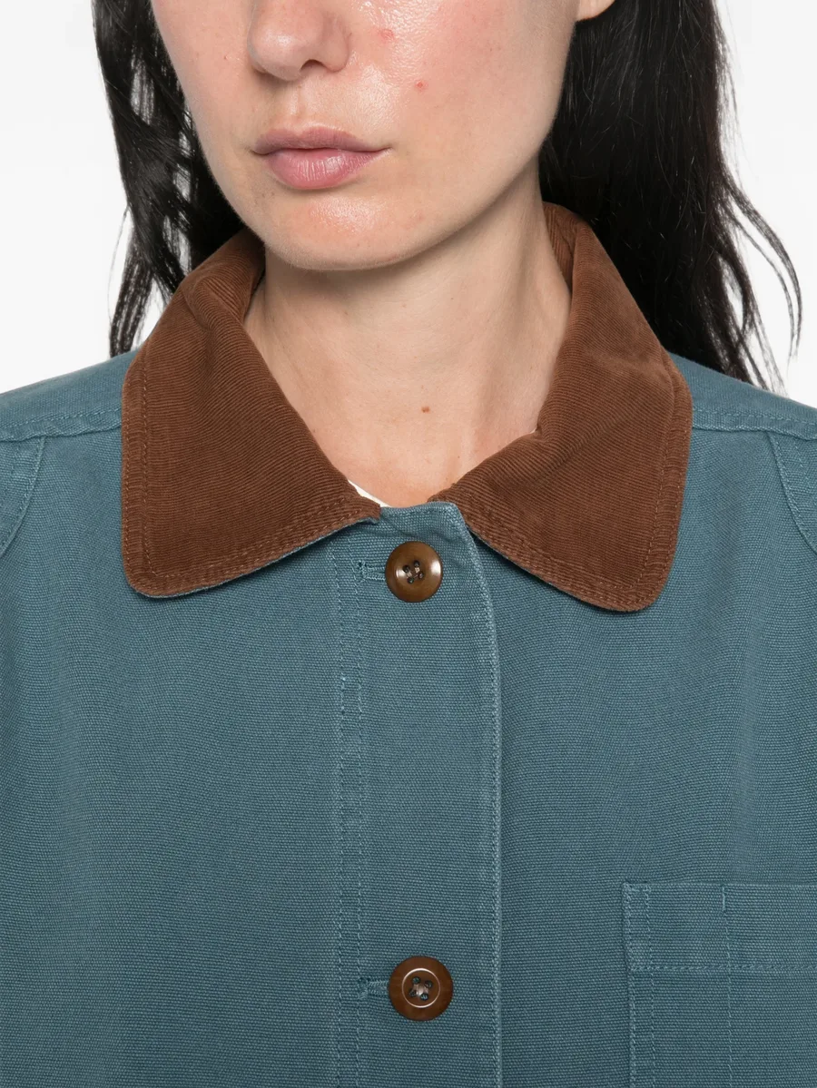 Pascual contrast-collar jacket 5