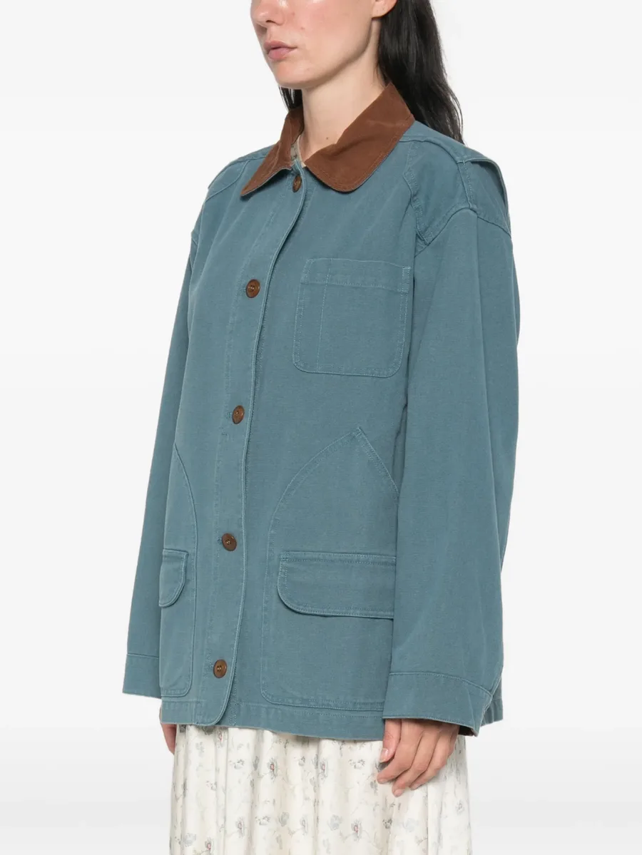 Pascual contrast-collar jacket 3
