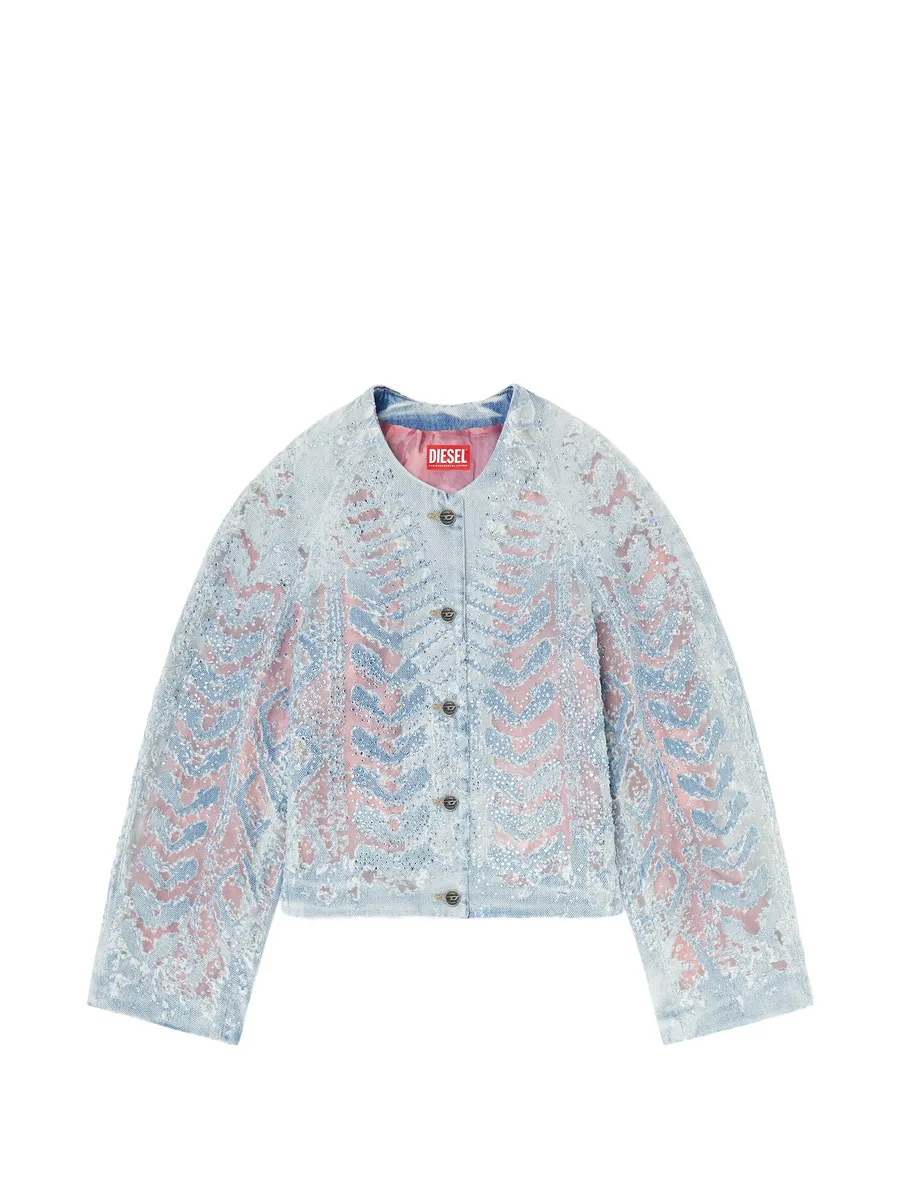 jacket in microstone devoré denim 1