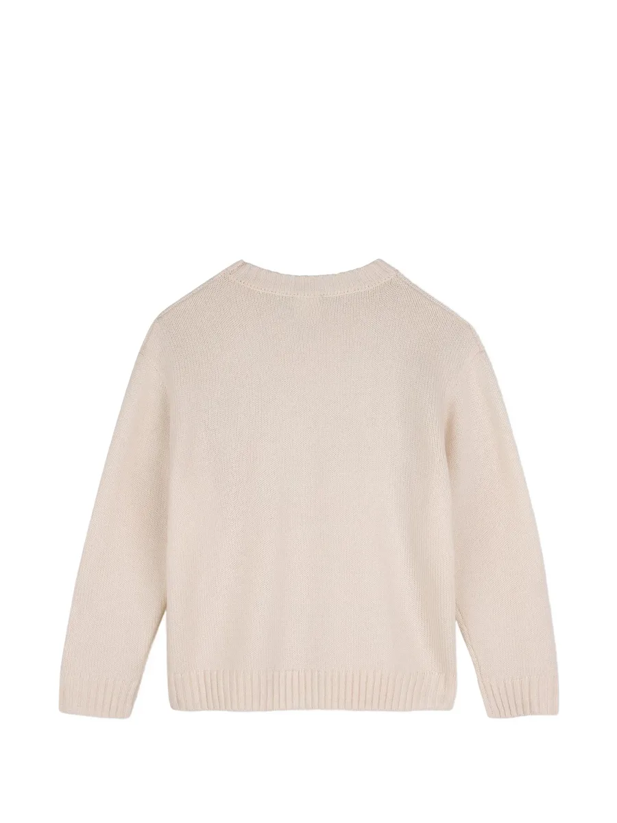 embroidered logo sweater 2