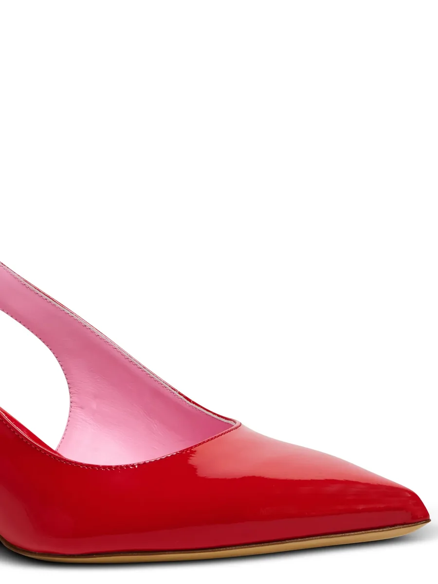 Eva patent leather slingback pumps 12