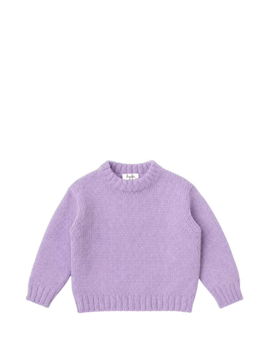 chunky-knit round-neck sweater 1