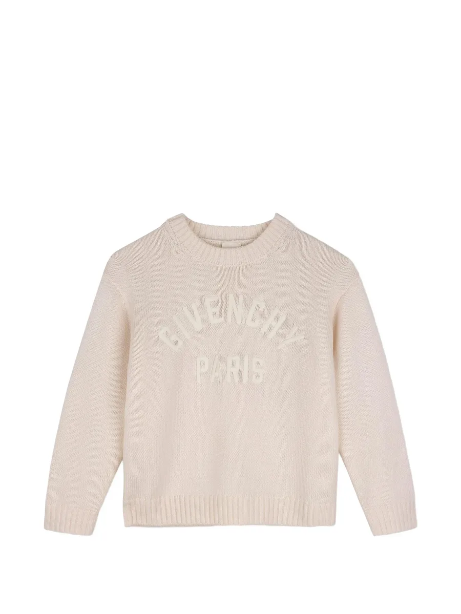 embroidered logo sweater 1