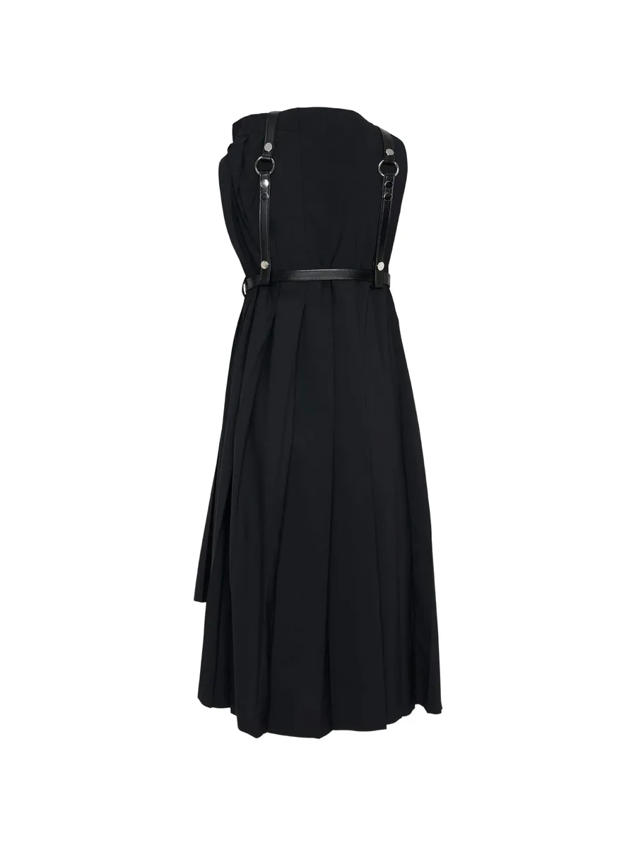 pleated harness midi  dress 2