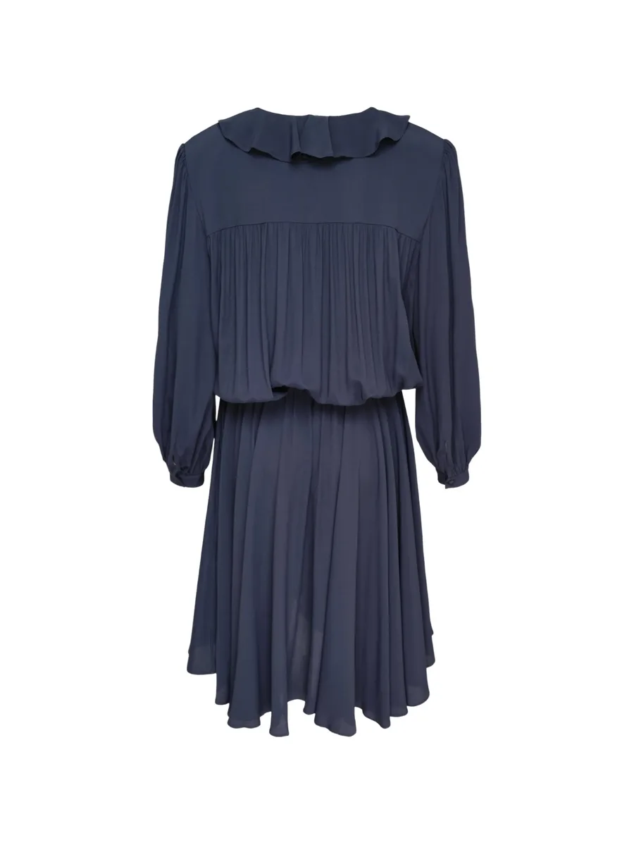 ruffled long-sleeve mini dress 2