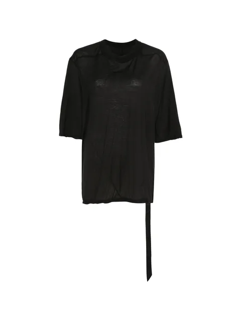 seam-detail longline T-shirt