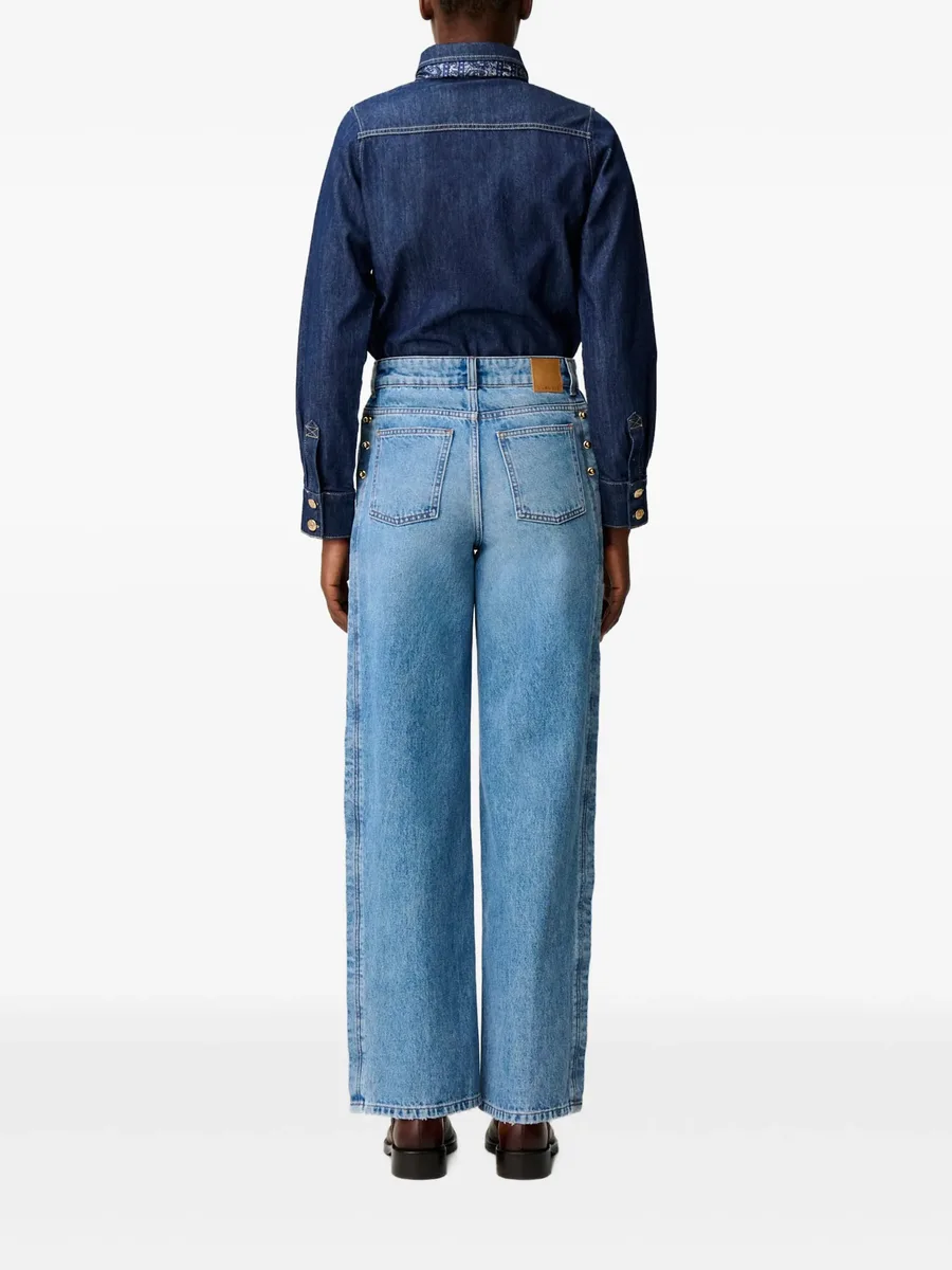 organic cotton jeans gold details 4