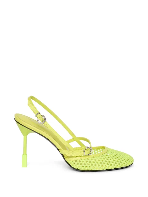 round-toe strap pumps