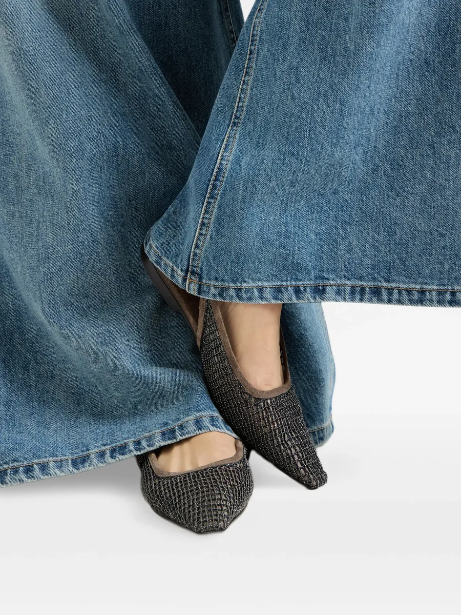 net-embroidery slingback flats 11