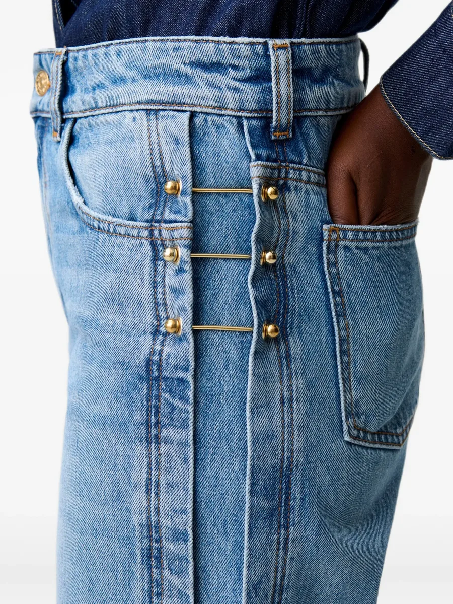 organic cotton jeans gold details 5