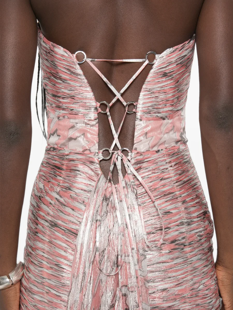 Kelly cut-out ruched mini dress 5
